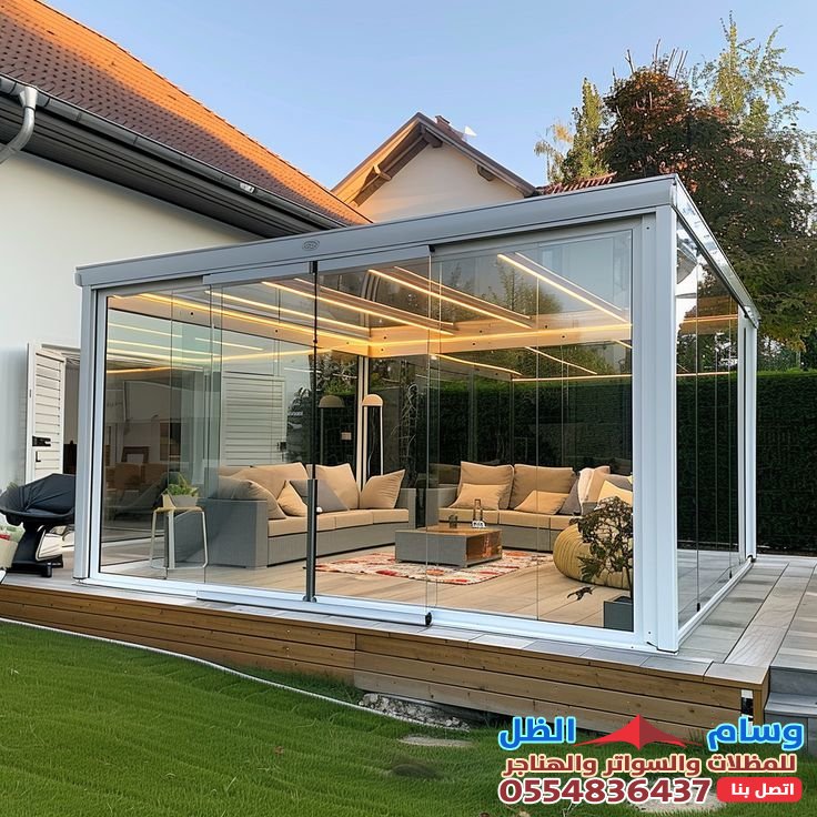 تركيب ملاحق ساندوتش بانل في جدة حي البلد | بناء ملاحق خارجية | مقاول ملاحق احواش جدة