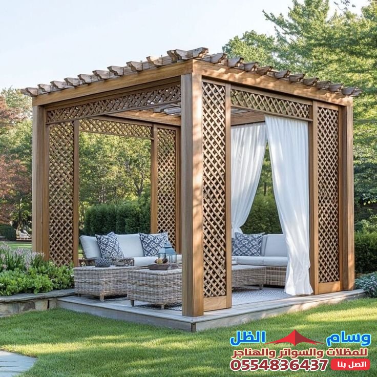 مظلات وبرجولات حي الشفاء بجدة: واحة من الظل والجمال لمساحاتك الخارجية.