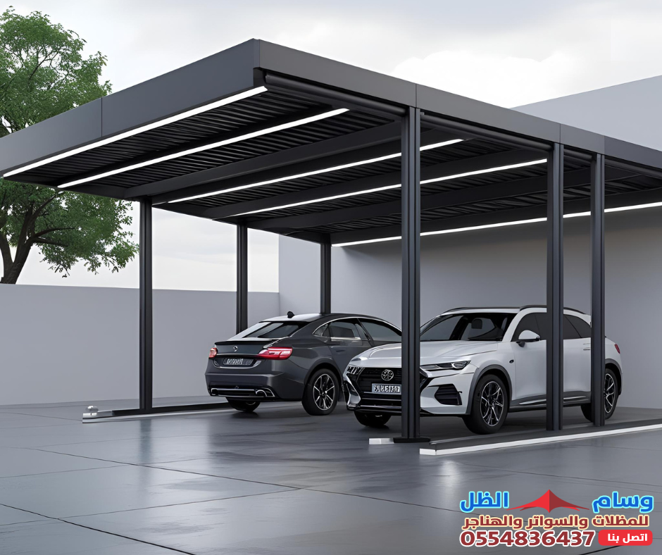 مظلة سيارات بحي الفردوس بالدمام: ضرورة للحماية وجمال للمنزل