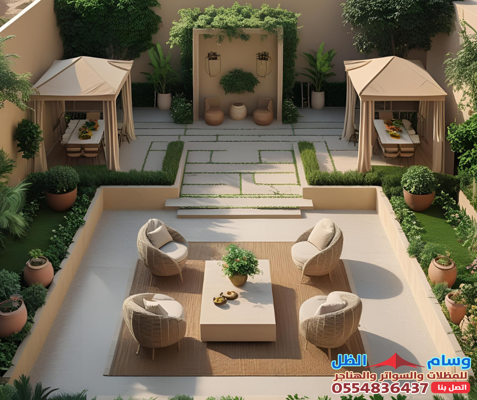 تنسيق حدائق الدمام في حي الراكة:جمال الطبيعة يلتقي بالتصميم العصري