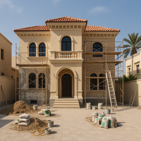 ترميم منازل جدة حي المروة | تجديد الواجهات الخارجية | خصم 20%