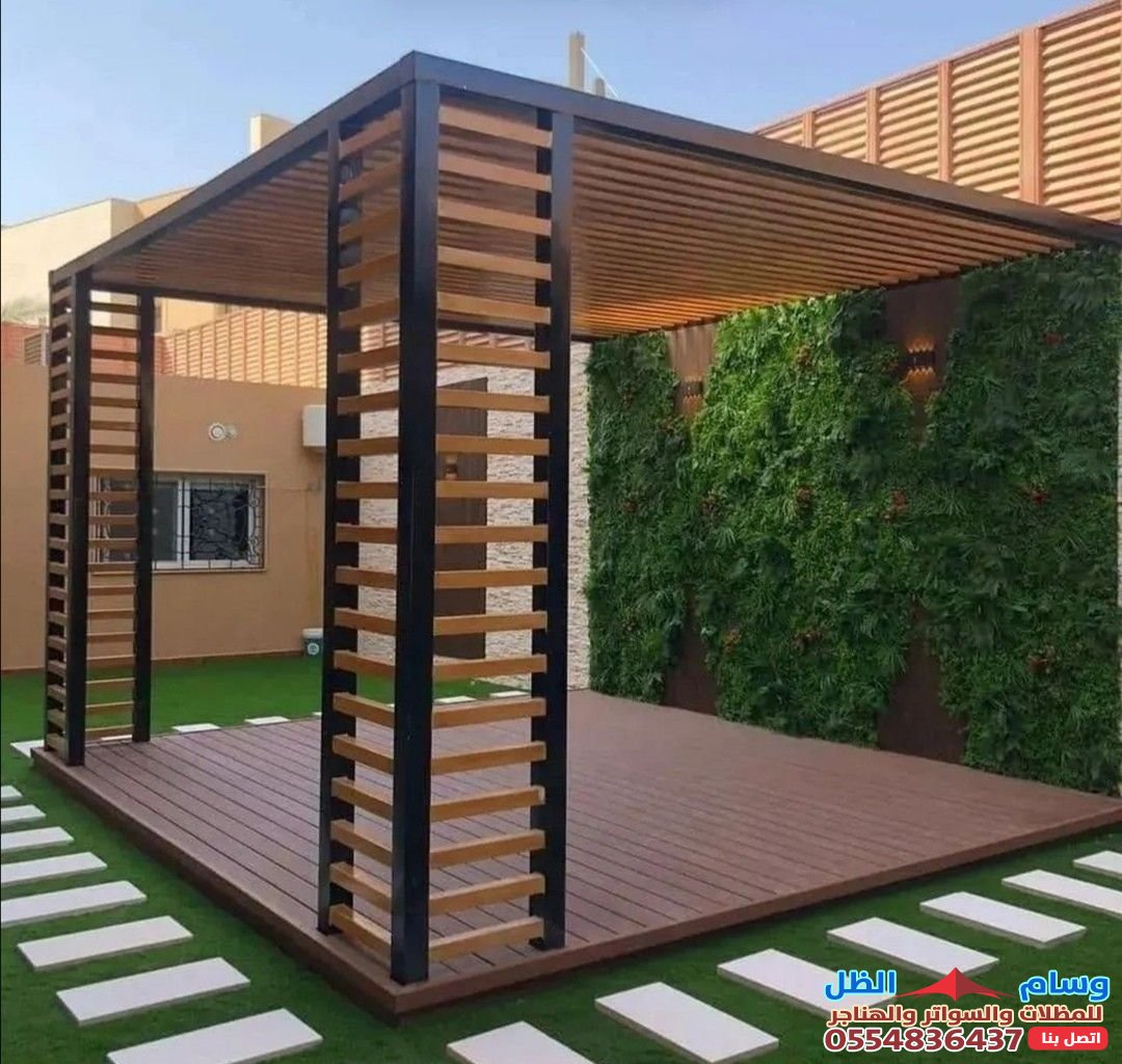 مظلات للحديقة جدة حي اللؤلؤ | مظلات حديدية | مظلات خشبية |مظلات قماشية