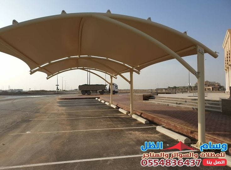 تركيب مظلات جدة حي الروضة : مظلات قماش وحديد وخشب ولكسان